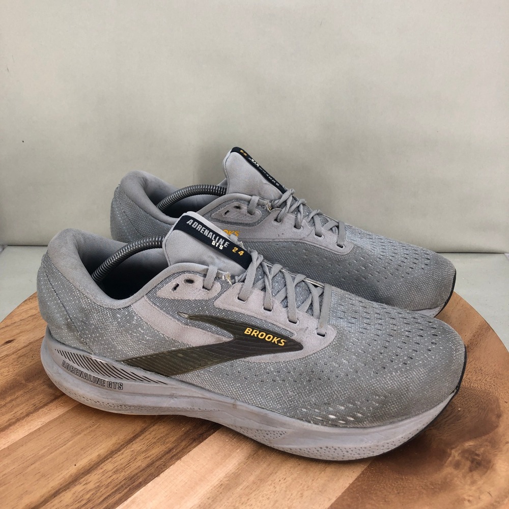 Brooks Adrenaline GTS 24 Mens Running Shoes Grey Size 12 4E Extra Wide Cushioned